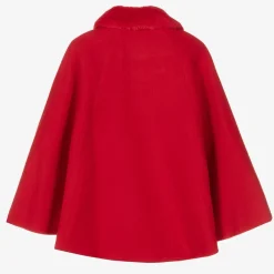 Romano Coats & Jackets*Girls Red Felted Cape