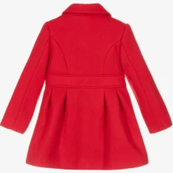 Mayoral Coats & Jackets*Girls Red Felted Coat