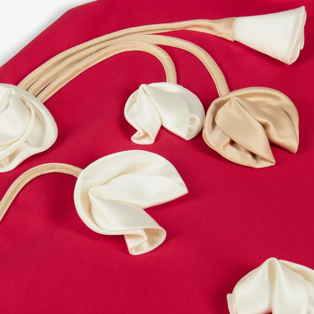 Jessie and James London Dresses*Girls Red Floral Dress