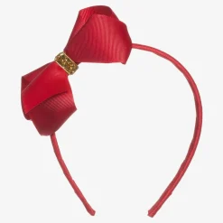 Milledeux Hair Accessories*Girls Red Hairband & Hairclip Set