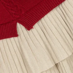 Mayoral Dresses*Girls Red Knitted Reindeer Dress