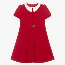 Versace Dresses*Girls Red Milano Jersey Dress