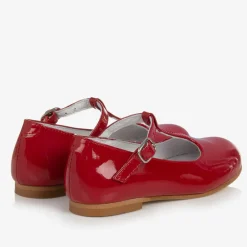 Beatrice amp; George Traditional Shoes|Bar Shoes*Girls Red Patent Leather T-Bar Shoes