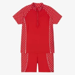 Playshoes Swimwear*Girls Red Polka Swim Set (UPF50+)