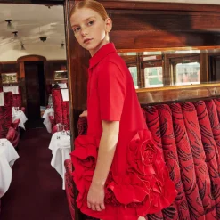 Jessie and James London Dresses*Girls Red Ruffle Dress