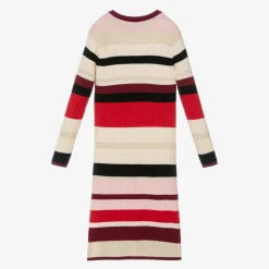 Sonia Rykiel Paris Dresses*Girls Red Stripe Knitted Dress