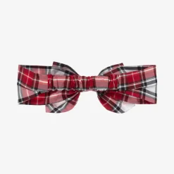 Monnalisa Hair Accessories*Girls Red Tartan Headband