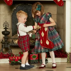 Beatrice amp; George Traditional Shoes|Pumps & Ballerinas*Girls Red Velvet Mary Jane Pumps