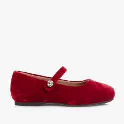 Age of Innocence Bar Shoes|Bar Shoes*Girls Red Velvet Shoes