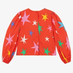 Stella McCartney Kids Tops*Girls Red Viscose Blouse