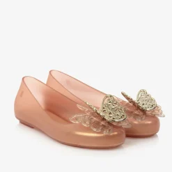 Mini Melissa Pumps & Ballerinas|Pumps & Ballerinas*Girls Rose Gold Butterfly Pumps