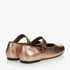 Manuela de Juan Pumps & Ballerinas|Pumps & Ballerinas*Girls Rose Gold Leather Pumps
