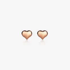 Little Star Jewellery*Girls Rose Gold Plated Heart Earrings