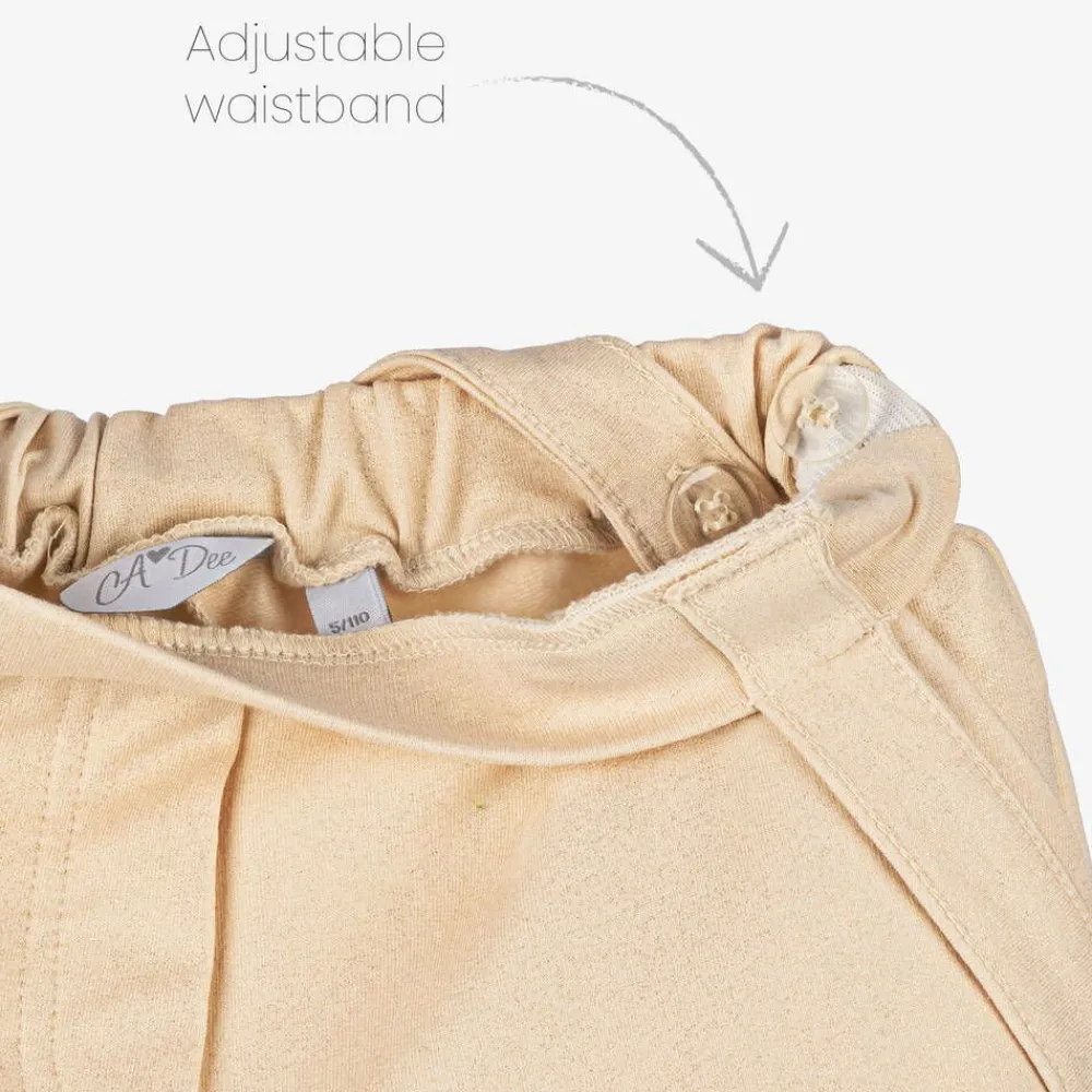 A Dee Outfit Sets*Girls Shimmery Beige Shorts Set