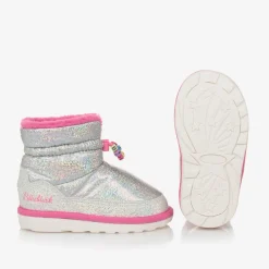 Billieblush Snow Boots|Snow Boots*Girls Silver & Pink Iridescent Snow Boots