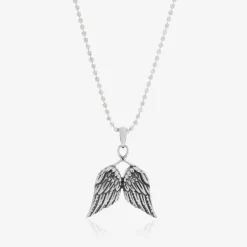 Tales From The Earth Jewellery|Gifts*Girls Silver Angel Wings Pendant Necklace (40cm)
