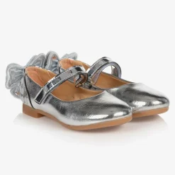 Caramelo Kids Pumps & Ballerinas*Girls Silver Ballerina Shoes