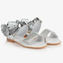 Caramelo Kids Sandals|Sandals*Girls Silver Bow Sandals