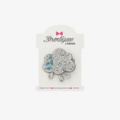 Bowtique London Hair Accessories*Girls Silver Cloud Hair Clip (5cm)