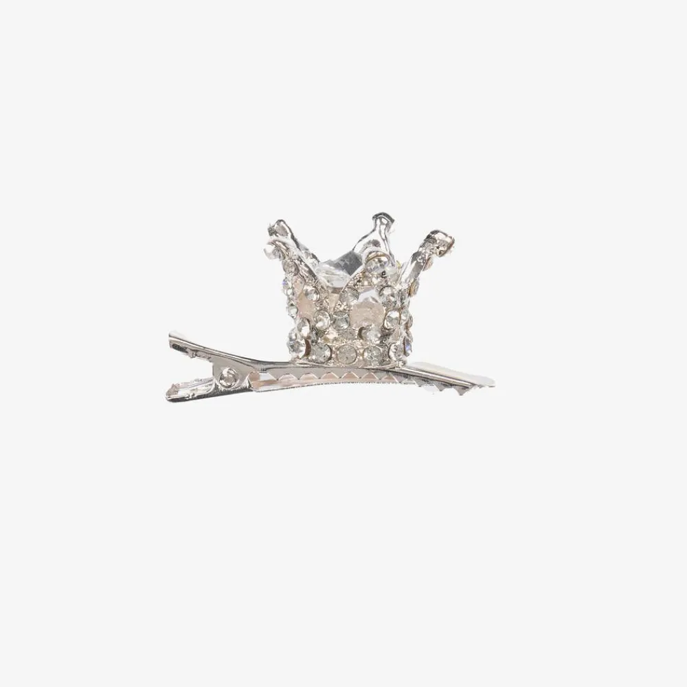 Bowtique London Hair Accessories*Girls Silver Crown Hair Clip (5cm)