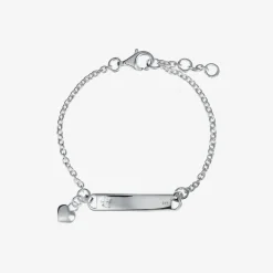 Little Star Jewellery*Girls Silver Diamond Charm ID Bracelet