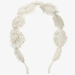 Sienna Likes To Party Hair Accessories*Girls Silver Flower Hairband