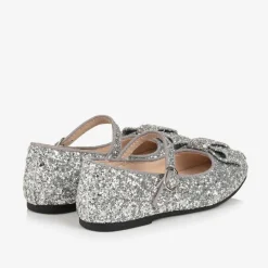 Age of Innocence Pumps & Ballerinas|Pumps & Ballerinas*Girls Silver Glitter Bow Pumps