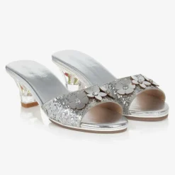 Souza Wedges & Heels|Wedges & Heels*Girls Silver Heeled Shoes