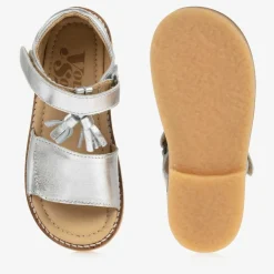 Young Soles Sandals|Sandals*Girls Silver Leather Sandals