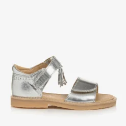 Young Soles Sandals|Sandals*Girls Silver Leather Sandals