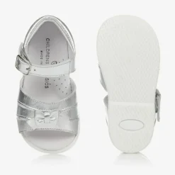 Childrens Classics Sandals|Sandals*Girls Silver Leather Sandals