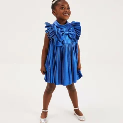 Childrens Classics Bar Shoes*Girls Silver Leather Shoes