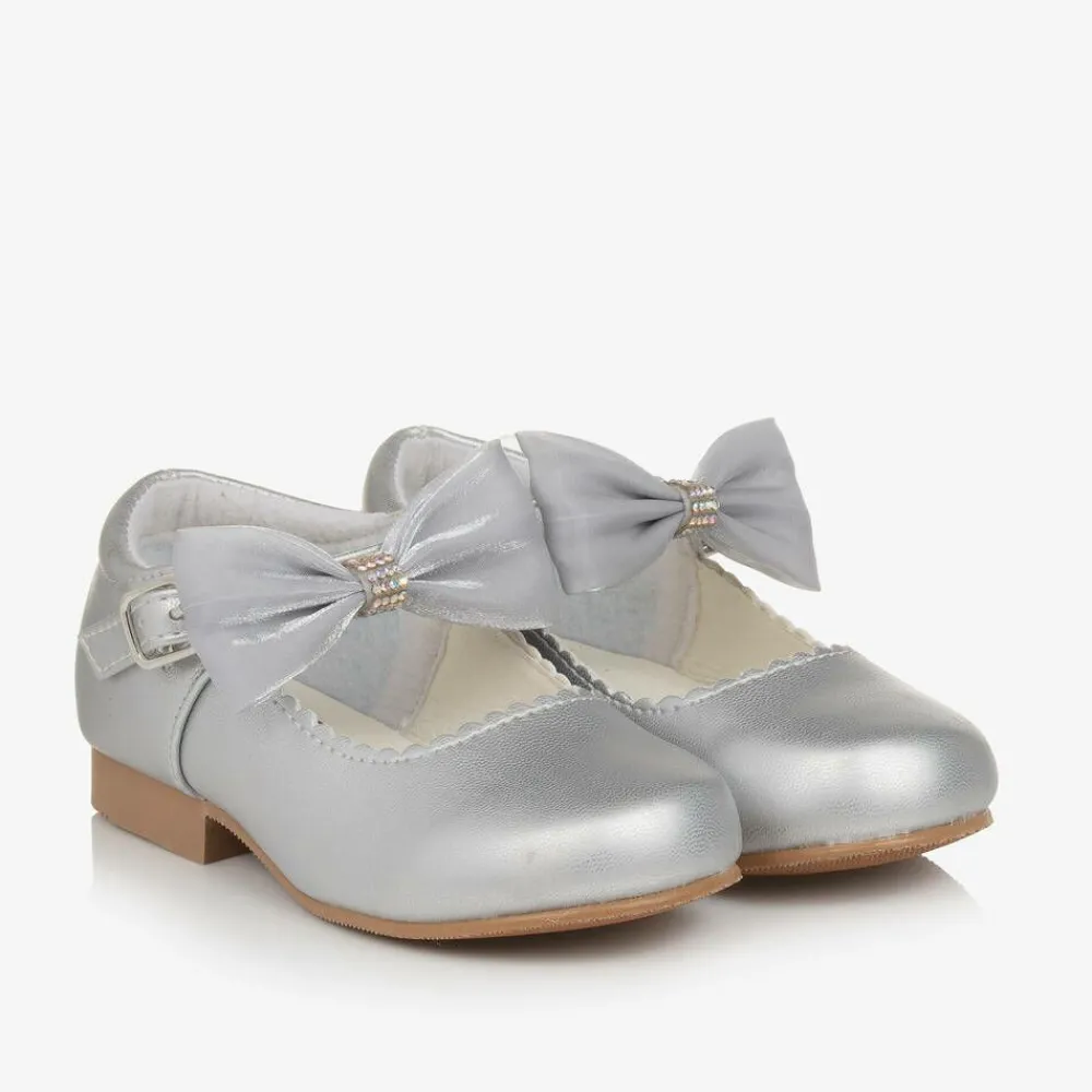 Sevva Bar Shoes*Girls Silver Mary Jane Shoes