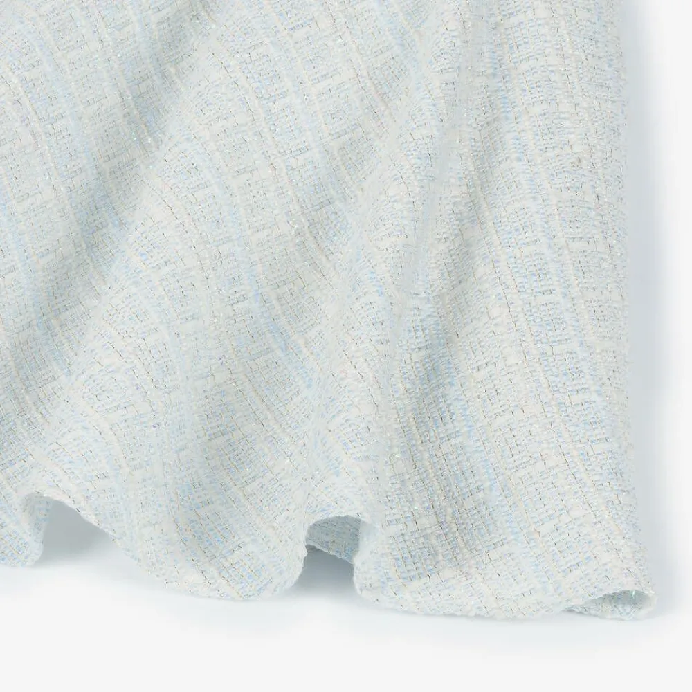 David Charles Dresses*Girls Sparkly Blue Tweed Dress