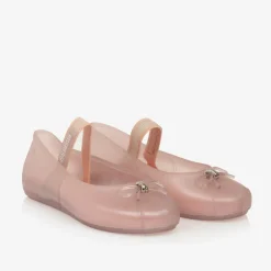Mini Melissa Pumps & Ballerinas|Pumps & Ballerinas*Girls Sparkly Pink Jelly Pumps