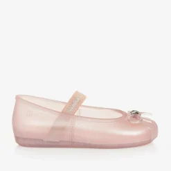 Mini Melissa Jelly Shoes|Jelly Shoes*Girls Sparkly Pink Jelly Shoes