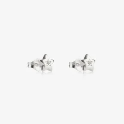 Little Star Jewellery|Jewellery*Girls Sterling Silver Diamond Star Earrings
