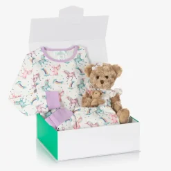 Childrensalon Hampers Gifts*Girls Unicorn Pyjamas & Teddy Bear Gift Hamper