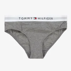Tommy Hilfiger Underwear*Girls White & Grey Cotton Knickers (2 Pack)