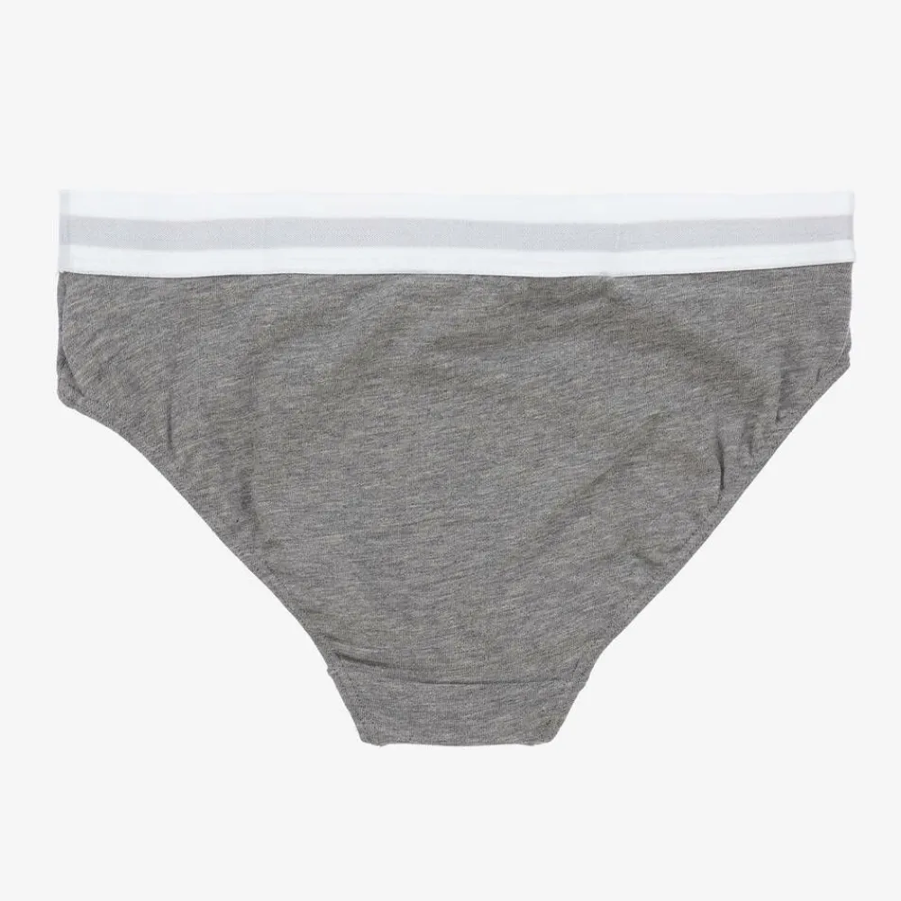 Tommy Hilfiger Underwear*Girls White & Grey Cotton Knickers (2 Pack)