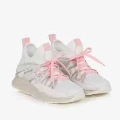 Moncler Enfant Trainers|Trainers*Girls White & Pink Trainers