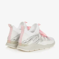 Moncler Enfant Trainers|Trainers*Girls White & Pink Trainers