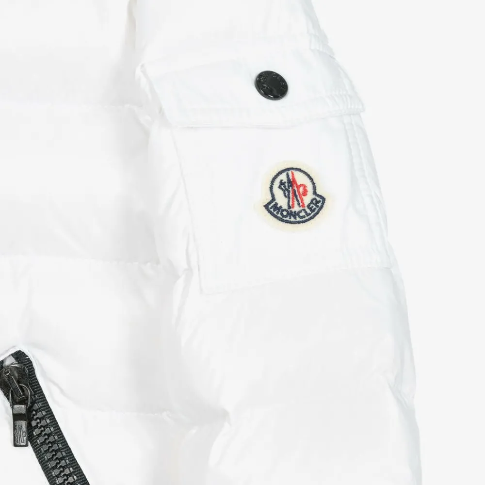 Moncler Enfant Coats & Jackets*Girls White Bady Down Padded Puffer Jacket