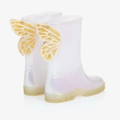 Sophia Webster Mini Rain Boots|Rain Boots*Girls White Butterfly Rain Boots
