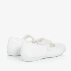 Pisamonas Pumps & Ballerinas|Pumps & Ballerinas*Girls White Canvas Bar Shoes