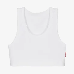 Claesens Underwear*Girls White Cotton Bra Top