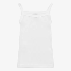 Babidu Underwear*Girls White Cotton Camisole Vest
