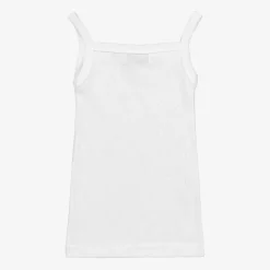 Babidu Underwear*Girls White Cotton Camisole Vest
