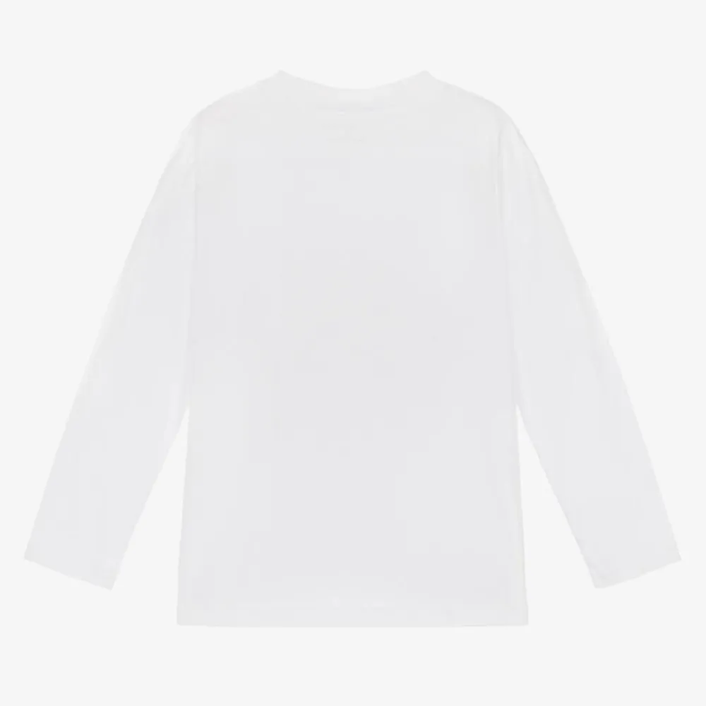 Stella McCartney Kids Tops*Girls White Cotton Cat Top