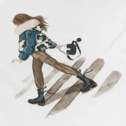 Mayoral Tops*Girls White Cotton Girl Graphic Top